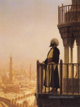 Jean Léon Gérôme œuvres - L’appel à la prière Orientalisme grec arabe Jean Léon Gérôme